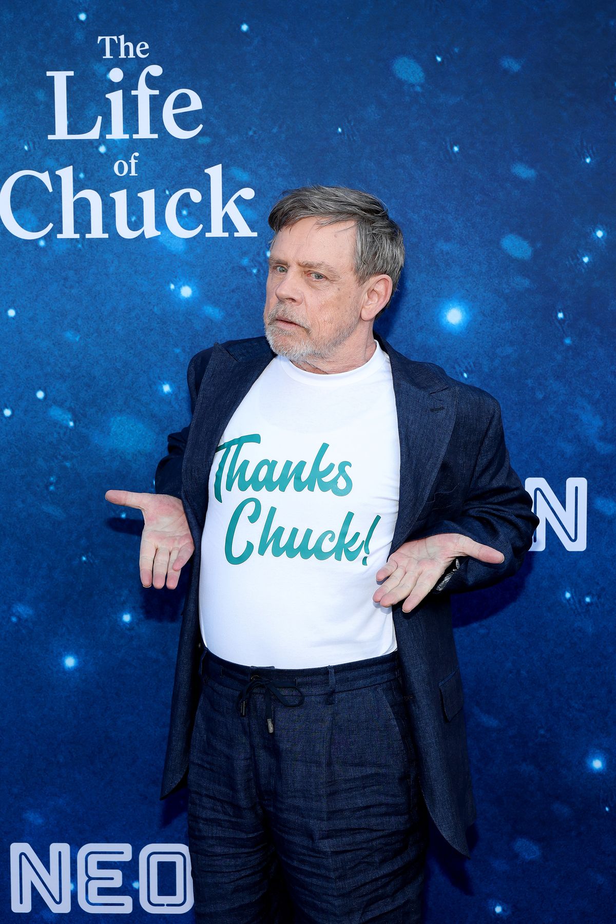 Mark Hamill attends the Los Angeles premiere of Neon