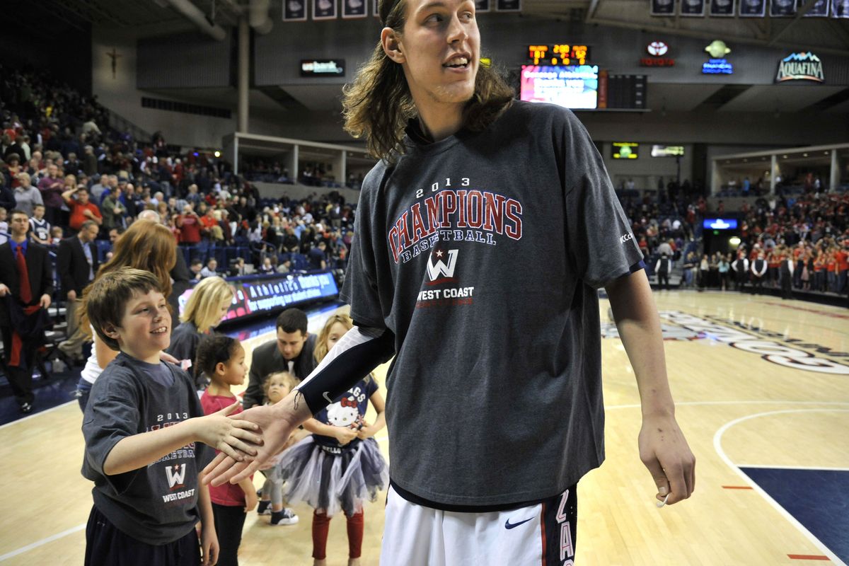 Gonzaga’s consensus All-American, Kelly Olynyk, will have new fans to please next season after declaring for the NBA draft. (Dan Pelle)