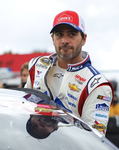 Jimmie Johnson is in the unfamiliar position of looking up in the standings. (Associated Press)