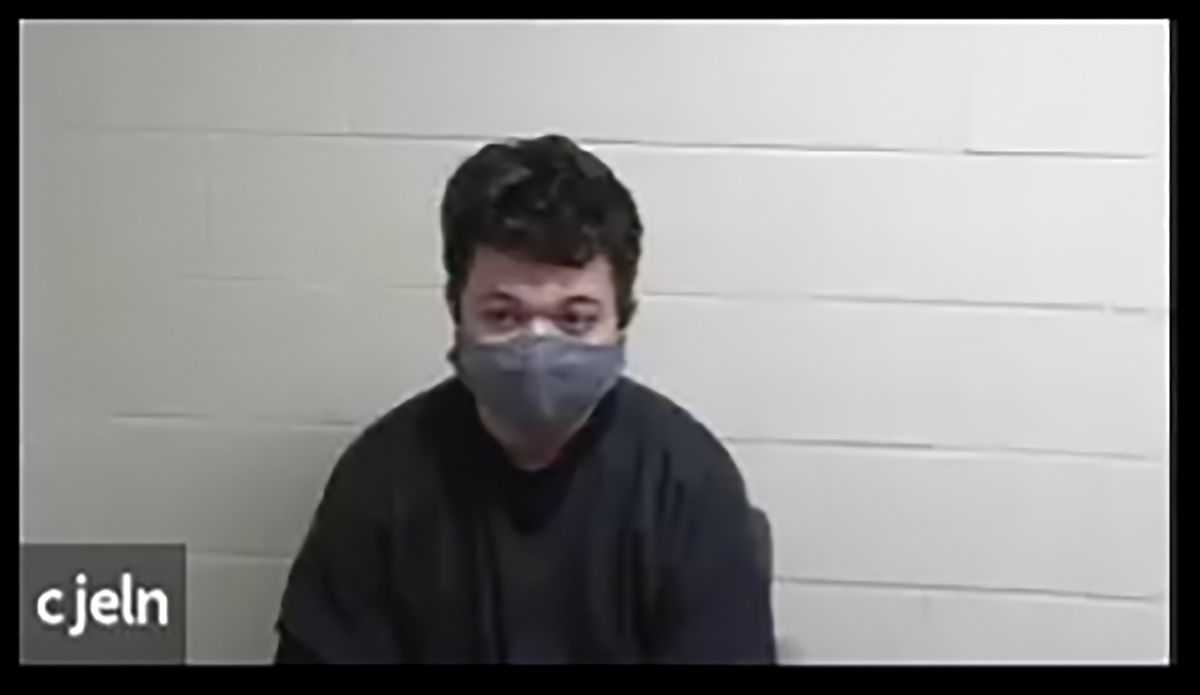 In this screen grab from live stream video, Kyle Rittenhouse appears via video during a hearing at the Nineteenth Judicial Circuit Court in Waukegan, Ill., on Sept. 25, 2020, in his case. Rittenhouse is accused of killing two protesters days after Jacob Blake was shot by police in Kenosha, Wis., is fighting his return to Wisconsin to face homicide charges that could put him in prison for life. (HOGP)