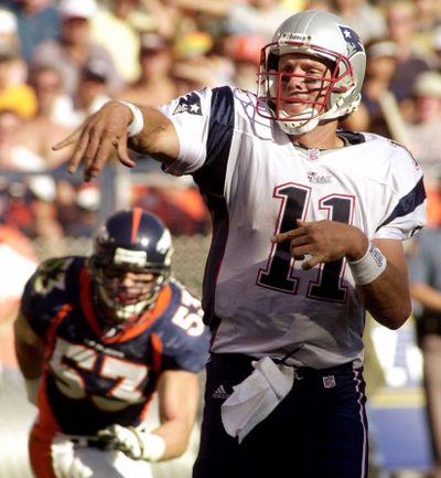 Former New England quarterback Drew Bledsoe was picked over Bill Parcells to be enshrined in the Patriots Hall of Fame. (Associated Press)