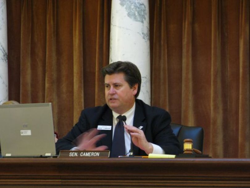 Sen. Dean Cameron, R-Rupert, proposed deeper cuts to higher education in Friday morning's JFAC meeting, saying the joint budget committee isn't on track otherwise to balance the state budget. (Betsy Russell)