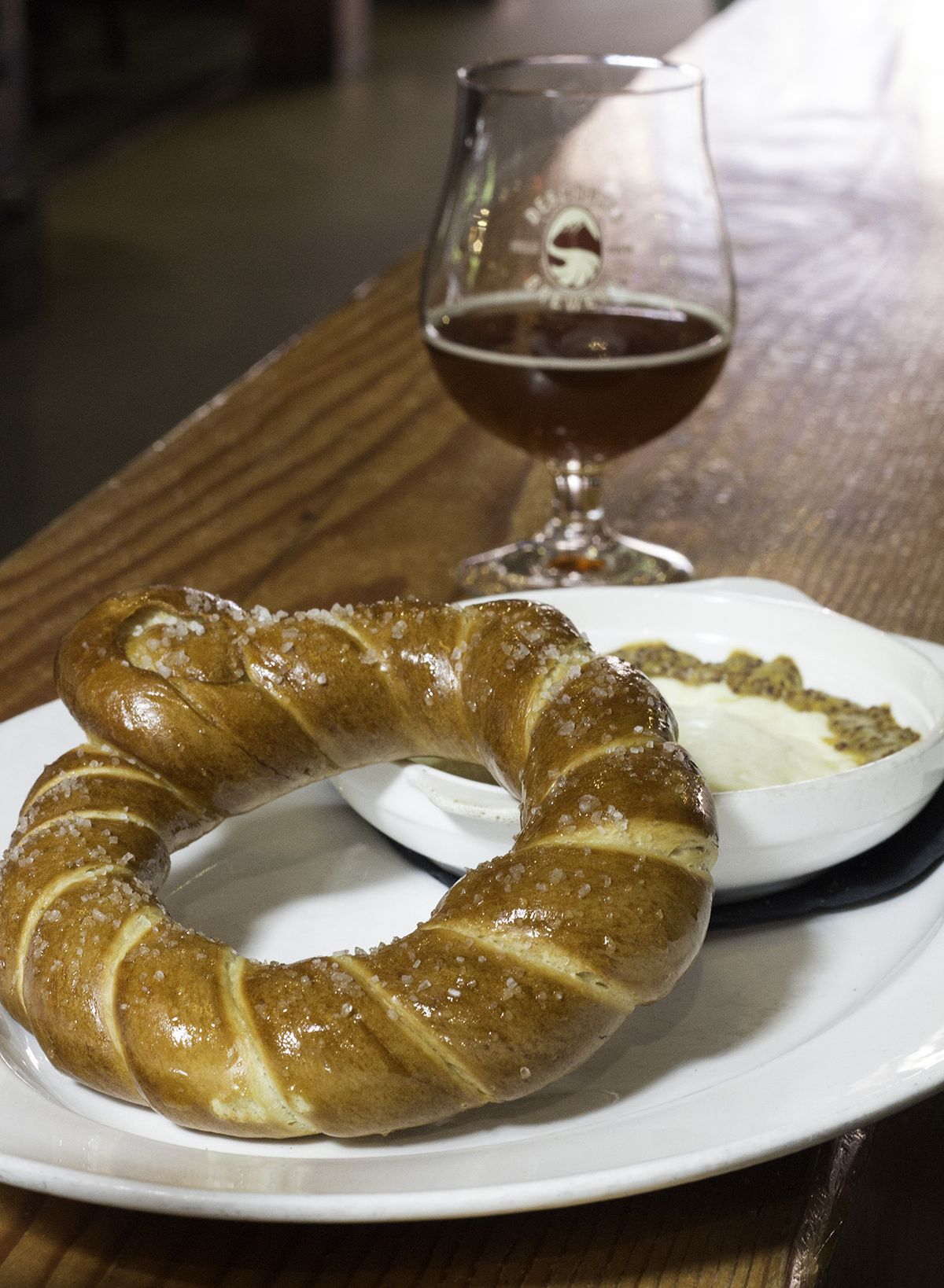 The family-owned Deschutes Brewery began production in Bend, Ore.