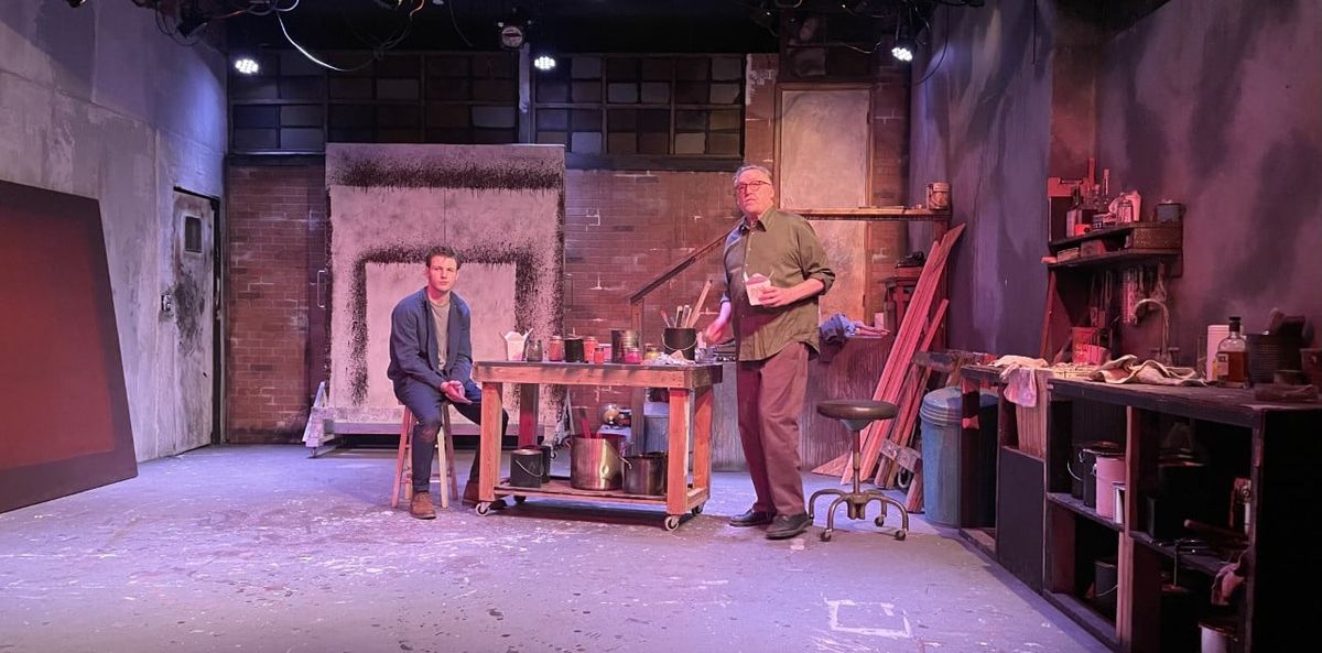 Raymond Horn as Ken and Jamie Flanery as Mark Rothko in “Red” at Stage Left Theater.  (Stage Left Theater)