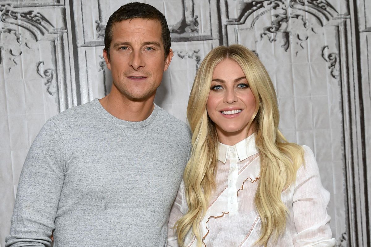 Bear Grylls and Julianne Hough participate in AOL’s BUILD Speaker Series to discuss the TV show “Running Wild With Bear Grylls” at AOL Studios on July 11, 2016, in New York. (Evan Agostini / Invision/AP)