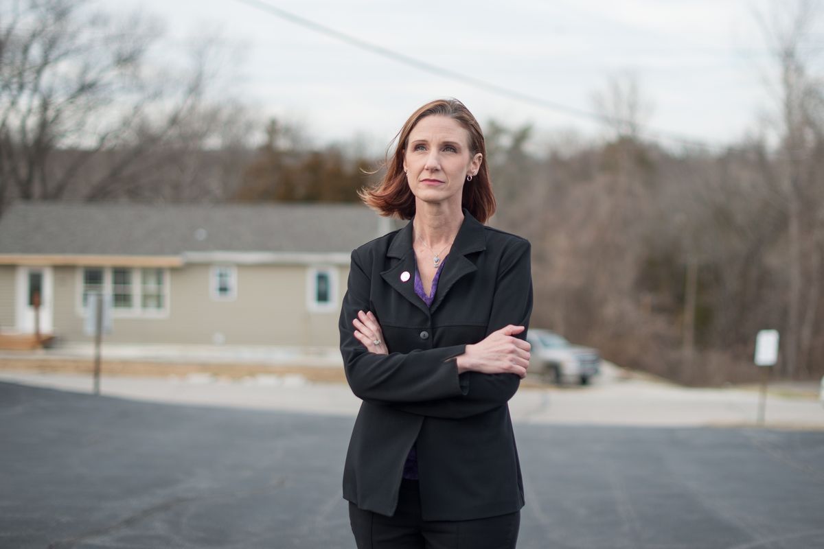 When Kelley Vollmar, health department director in Jefferson County, Mo., issued a mask mandate, community members chatted online about finding her address and chasing her out of the county.  (Neeta Satam/For The Washington Post)