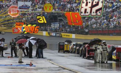 Associated Press NASCAR will try again, weather per-  mitting: Coca-Cola 600, 9 a.m., Fox 28. (Associated Press / The Spokesman-Review)