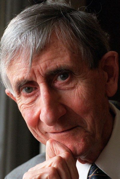 Freeman Dyson, a physicist who has written about the relationship between science and religion, poses for a portrait in New York after he was awarded the annual Templeton Prize for Progress in Religion Wednesday, March 22, 2000. 
