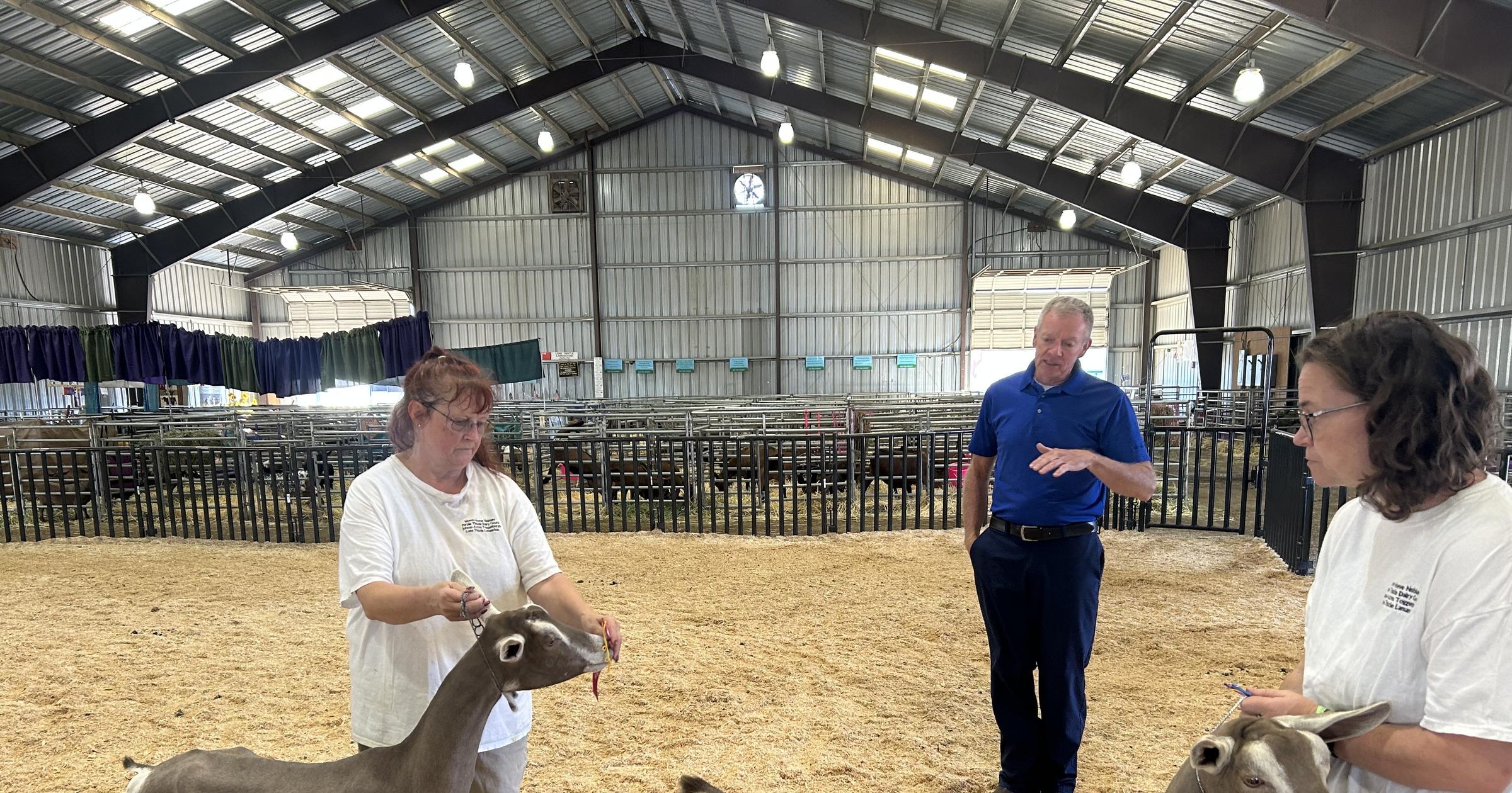 The search for the grand champion dairy goat at the Spokane Interstate Fair