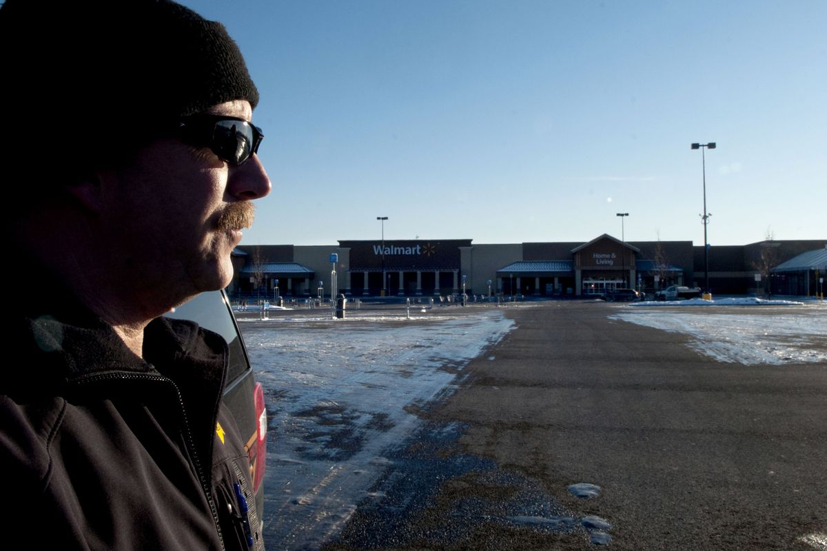 “She was here with family visiting for the holidays,” said Lt. Stu Miller of Kootenai County Sheriff’s Department while standing in front of the closed Hayden Wal-Mart on Tuesday. Veronica J. Rutledge was shot dead by her 2-year-old son inside the store earlier in the day. (Kathy Plonka)