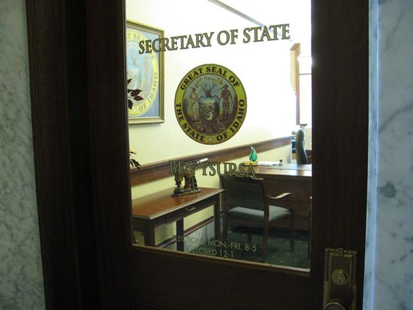 The Idaho Secretary of State's office, where the two-week filing period to run for state and legislative offices closes on Friday at 5 p.m. (Betsy Russell)