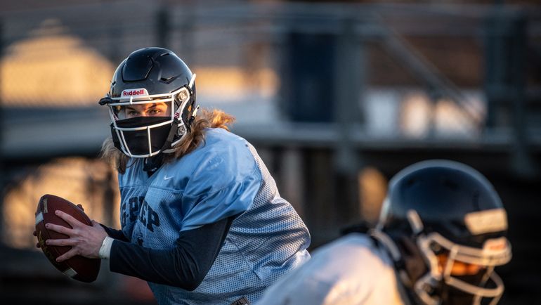 Gonzaga Prep junior quarterback Ryan McKenna was selected as Greater Spokane League 4A/3A Offensive Most Valuable Player. (COLIN MULVANY/THE SPOKESMAN-REVIEW)