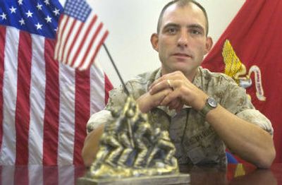 
Marine Capt. Michael Hall has returned from  a second tour of duty in Iraq. 
 (Christopher Anderson/ / The Spokesman-Review)