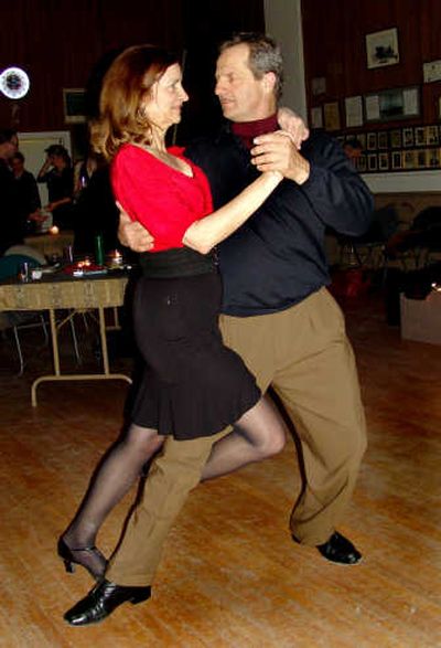 Norma Jean MacKay and Steve Erickson practice their Argentine Tango moves.
 (Photo by Tim Savatieff / The Spokesman-Review)