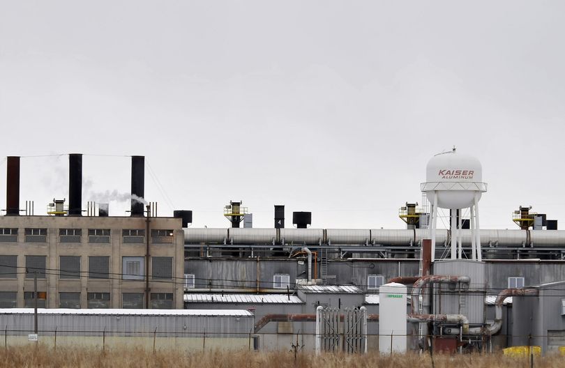 The cleanup plan for Kaiser’s Trentwood plant, seen here Tuesday, is estimated to cost $16 million. (Jesse Tinsley)