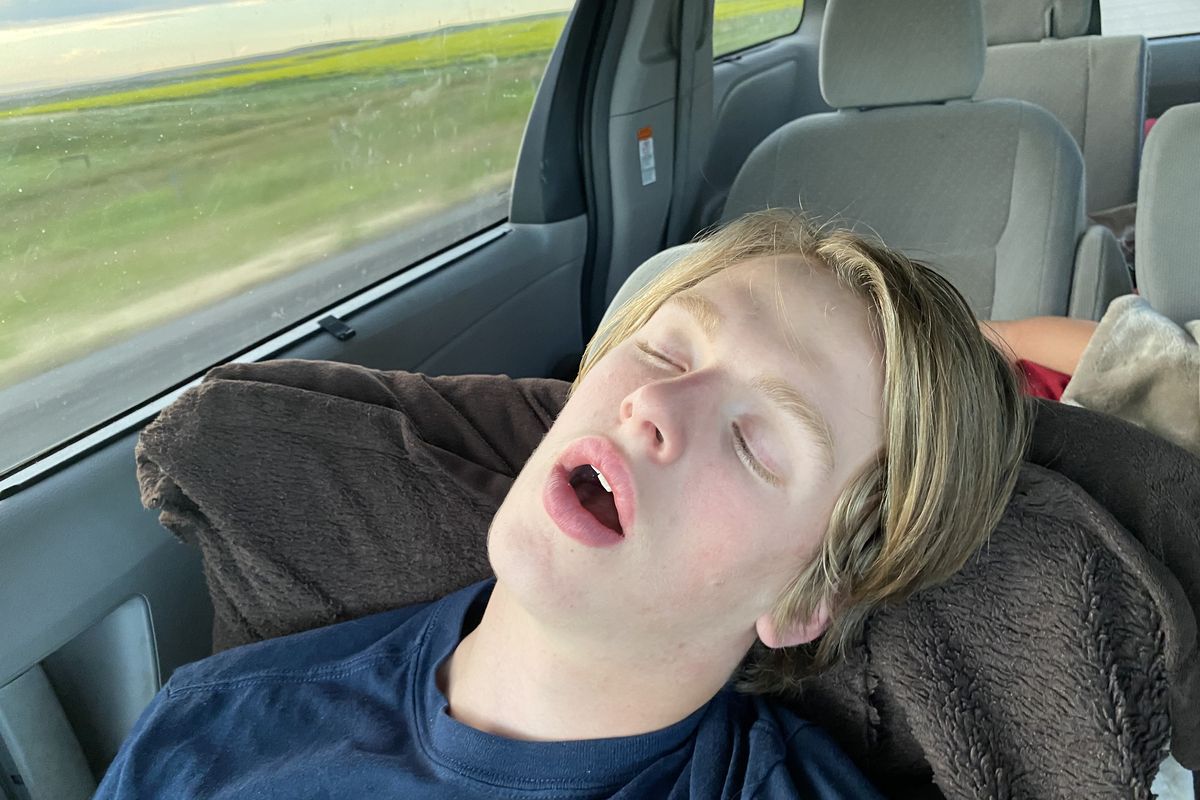 Eddie Condran pays close attention to his father Ed Condran’s words when he’s not sleeping.  (Ed Condran/The Spokesman-Review)