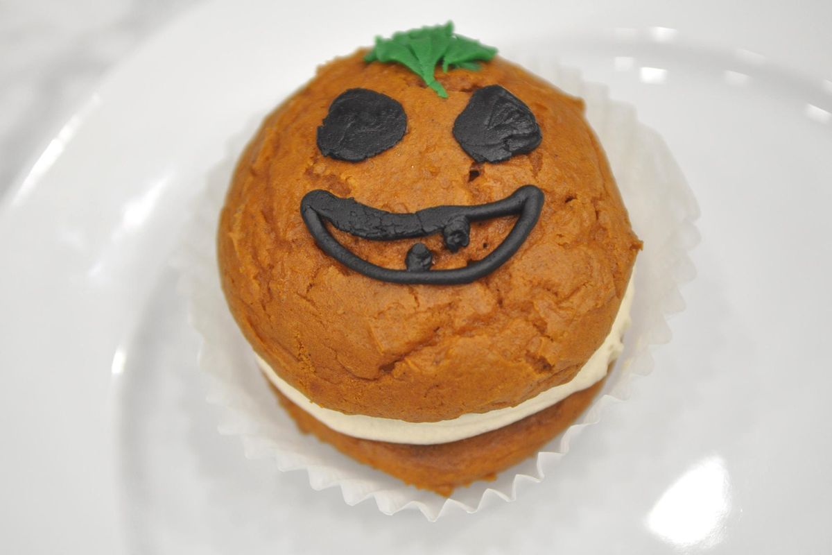 Doris Sandstrom of Doris Bakes created this pumpkin-spice whoopie pies last year. (Adriana Janovich / The Spokesman-Review)
