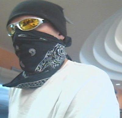 The suspect in today's robbery of the STCU South Branch.
