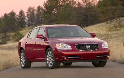 Lucerne's four-door exterior is a mixture of old and new that creates a sharp stance.
(Buick / The Spokesman-Review)