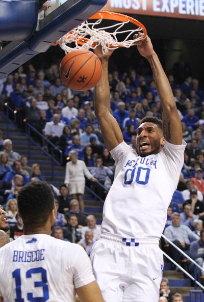 Marcus Lee and Kentucky led the nation in average attendance at home games last season. (James Crisp / Associated Press)