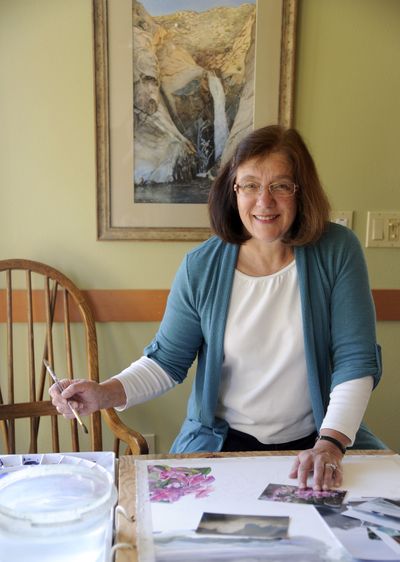 Watercolor artist Gay Witherspoon creates realistic and traditional paintings. One of her pieces is in a juried show at the Chase Gallery through April. (Colin Mulvany)