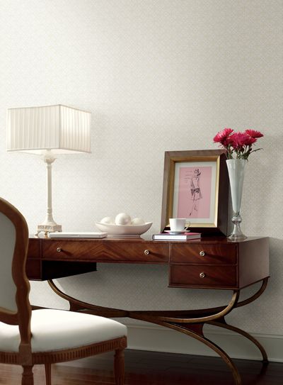 Lace wallpaper is among the décor trends making its way back into homes.