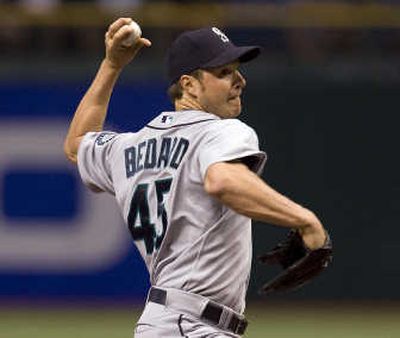 Erik Bedard starts for the M's today against the Angels: 1 p.m., FSN Associated Press
 (Associated Press / The Spokesman-Review)