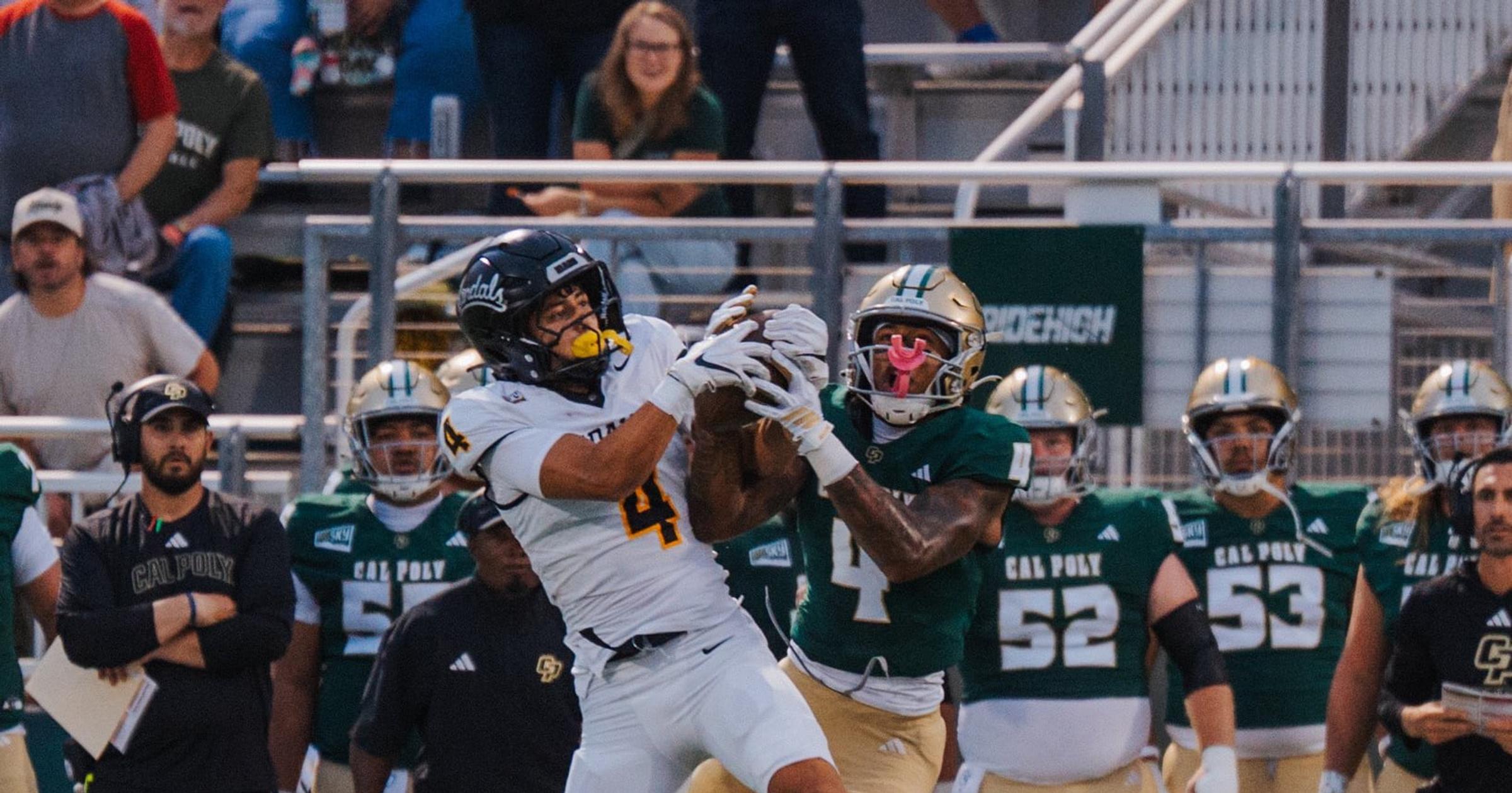 Cal Poly stuns Idaho in opener with long fourth-down touchdown