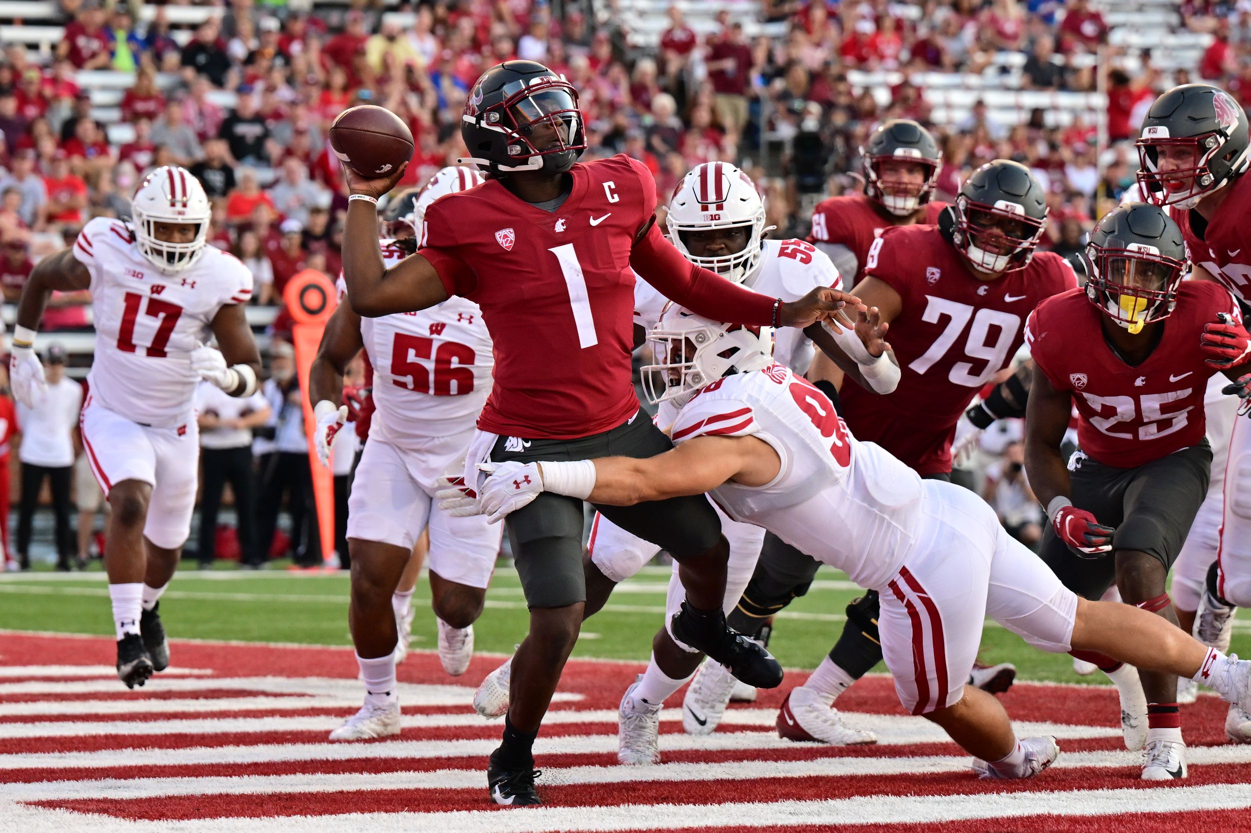 WSU Football: Highlights vs. #19 Wisconsin 9/9/23 