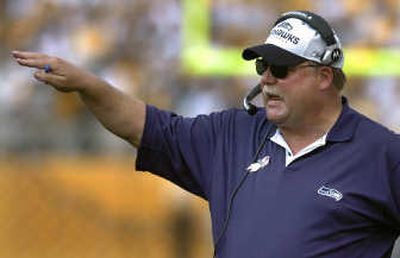 Coach Mike Holmgren said Seattle will bounce back after shutout. Associated Press
(Associated Press / The Spokesman-Review)