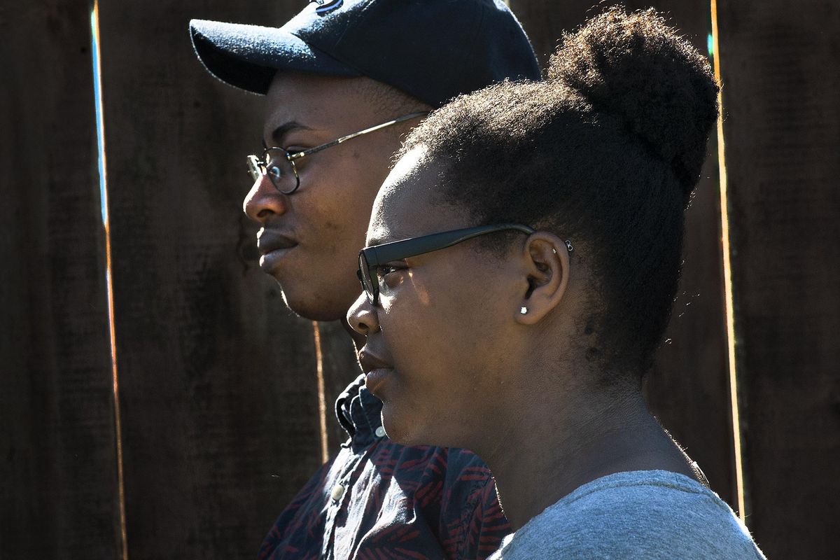 Ethiopian adoptees Adesalem and Kella Jelinek are photographed Monday at their home in Colbert. (Kathy Plonka / The Spokesman-Review)