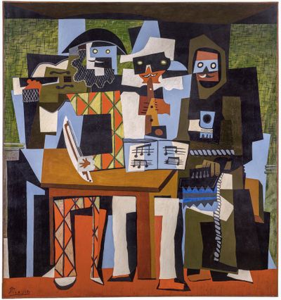 The “Three Musicians” painting by Pablo Picasso.  (Pablo Picasso)