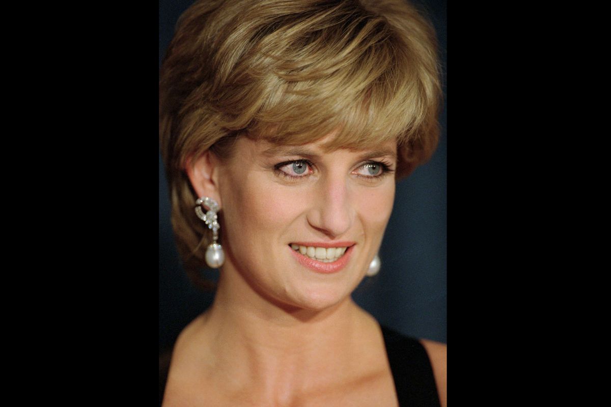 In this Dec. 11, 1995 photo, Diana, Princess of Wales, smiles at the United Cerebral Palsy