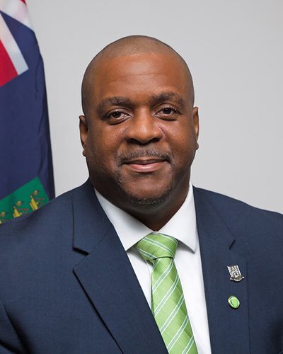 Andrew Alturo Fahie, the premier of the British Virgin Islands, along with the territory's port director were taken into custody by Drug Enforcement Administration agents at Miami-Opa-locka Executive Airport.   (Government of the British Virgin Islands/TNS)