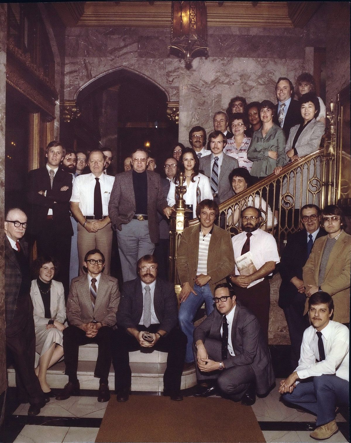 The Chronicle newspaper staff in 1987.  (THE SPOKESMAN-REVIEW PHOTO ARCHIVE)