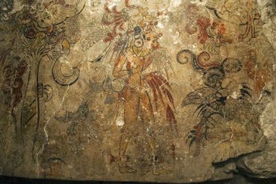 
A detail from a Mayan mural found in Guatemala. 
 (Associated Press / The Spokesman-Review)