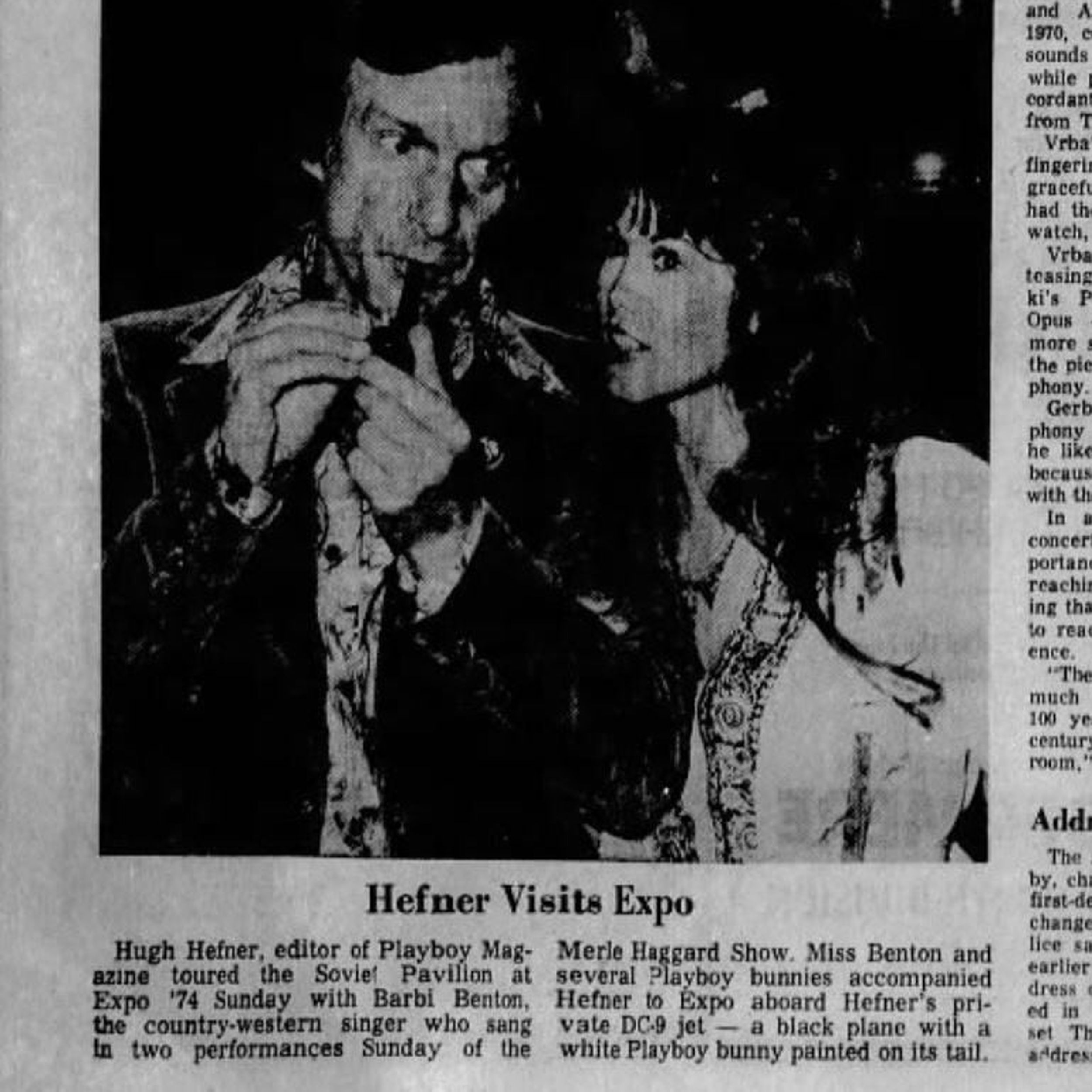 This day in Expo history: Playboy magazine founder Hugh Hefner