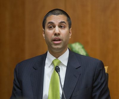 Federal Communication Commission Chairman Ajit Pai said Wednesday he wants to ditch the legal basis for the net neutrality rules that regulated internet service as a utility, like phone service. (Pablo Martinez Monsivais / Associated Press)