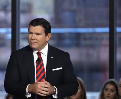 Bret Baier is shown during a Fox News town-hall style event April 15, 2019, in Bethlehem, Pa. Fox News is apologizing for how it displayed a chart that was shown on the “Special Report with Bret Baier” comparing the stock market to the aftermath of controversial black deaths. In a statement Saturday, June 6, 2020, Fox said context was needed for the graphic that aired Friday to illustrate market reactions to historic periods of civil unrest. (Matt Rourke / AP)