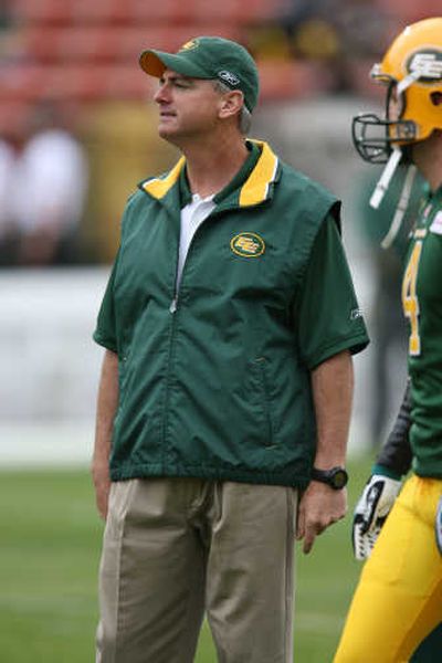 
Now: Rick Worman helps guide the Edmonton Eskimos of the Canadian Football League.  Courtesy of the Edmonton Eskimos
 (Courtesy of the Edmonton Eskimos / The Spokesman-Review)