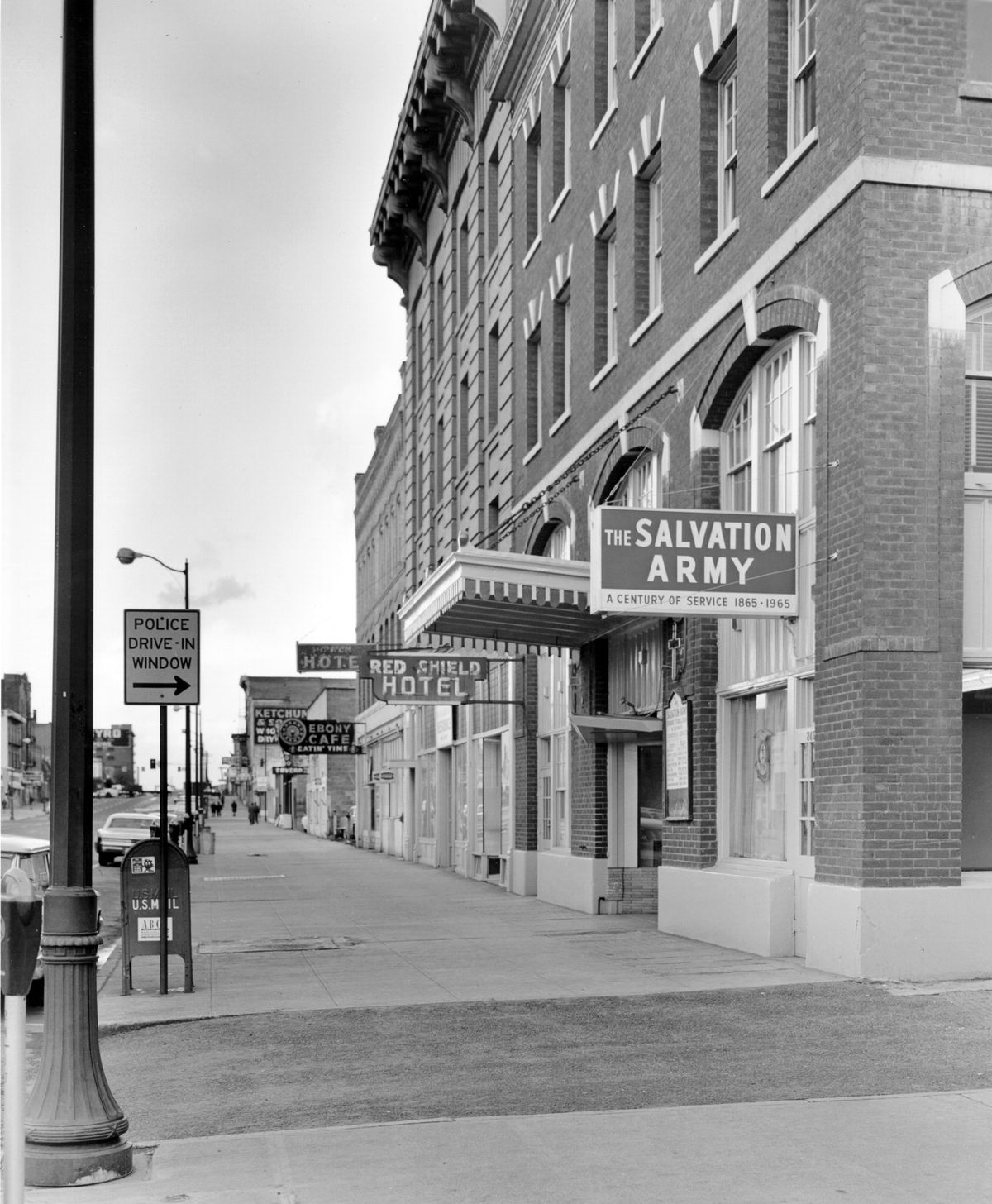 1960s: The Salvation Army served the poor on the 200 block of West Main before selling the building and moving its headquarters to 222 E. Indiana Ave. in 1972. (Courtesy Bamonte / The Spokesman-Review)
