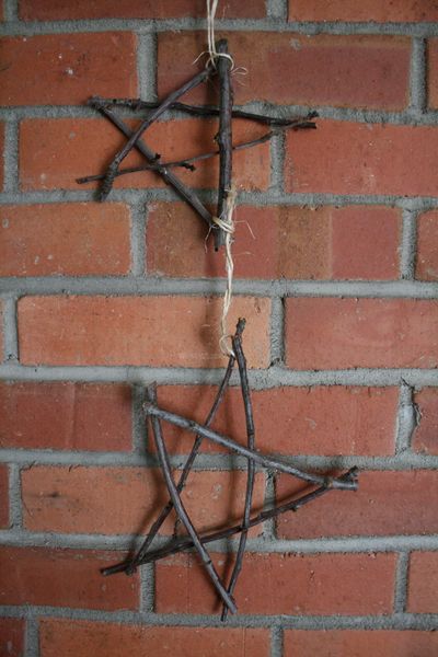 Look no further than your backyard for this craft's main material.  (Megan Cooley)