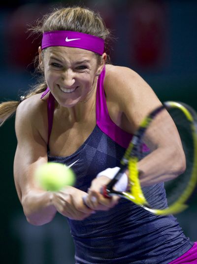 Victoria Azarenka of Belarus will play for the WTA Championship title today in Istanbul. (Associated Press)