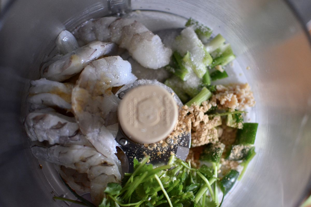 The toast recipe for this traditional dim sum, or small plates, dish includes shrimp and sesame seeds. (Ricky Webster/For The Spokesman-Review)