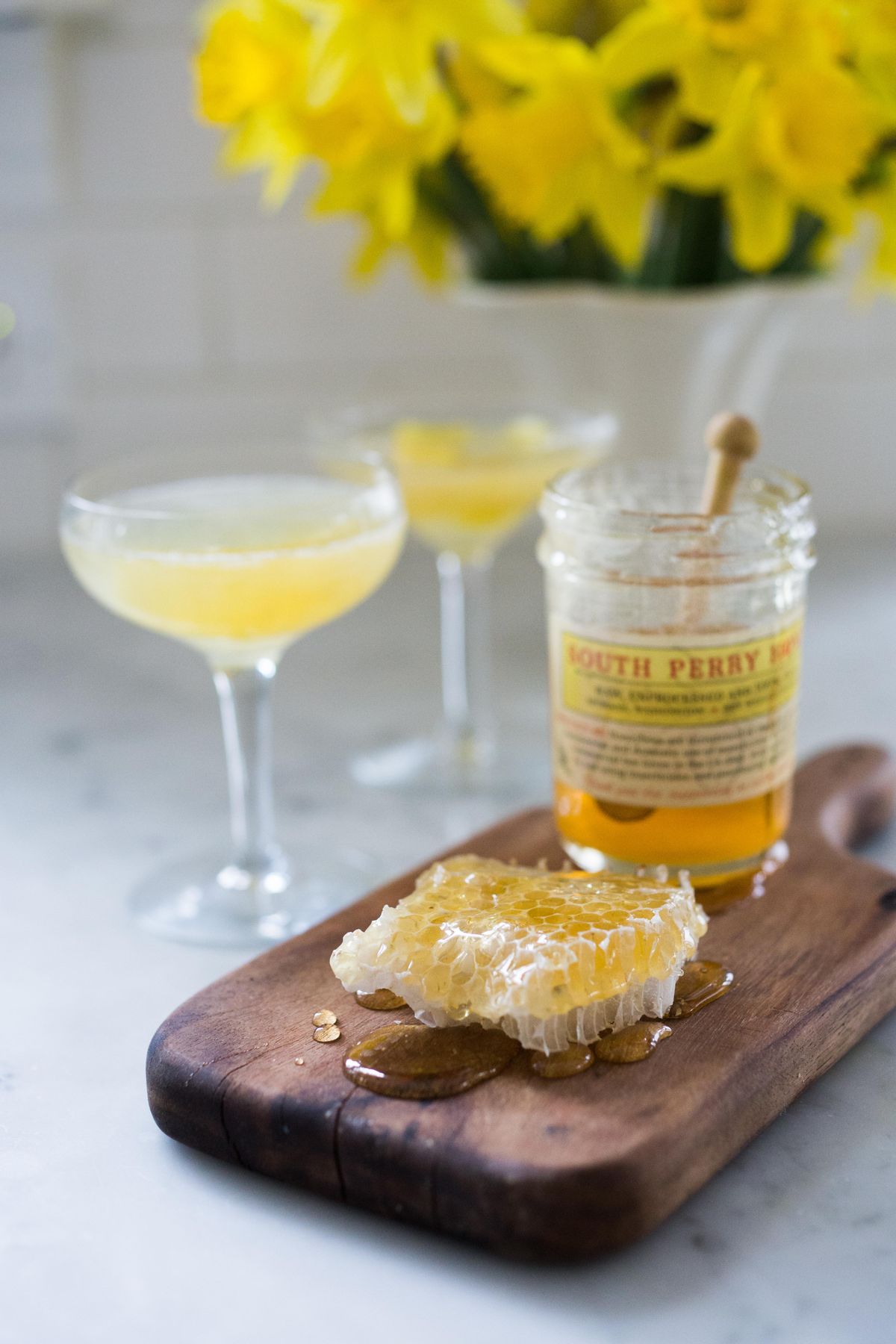 Honey is a key ingredient in the Bee’s Knees, which also includes gin and citrus. (Sylvia Fountaine)