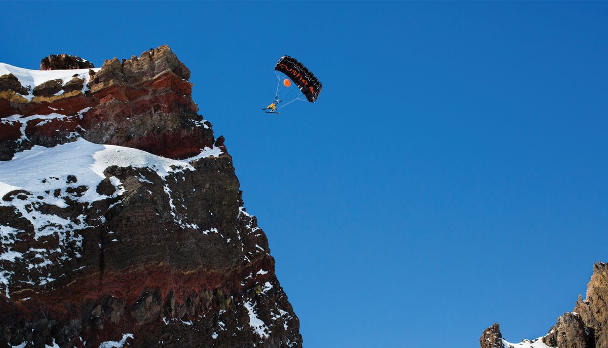 Chase Ogden’s new documentary “Super Frenchie” is about ski base jumper Matthias Giraud, 37, who resides in Bend, Oregon.  (Wes Coughlin)