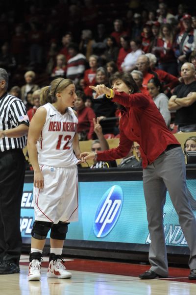 Injuries to both knees have guard Nikki Nelson braced up to play at New Mexico.