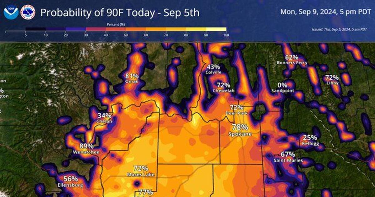 One last hot summer weekend is expected in Spokane before more seasonal temperatures set in