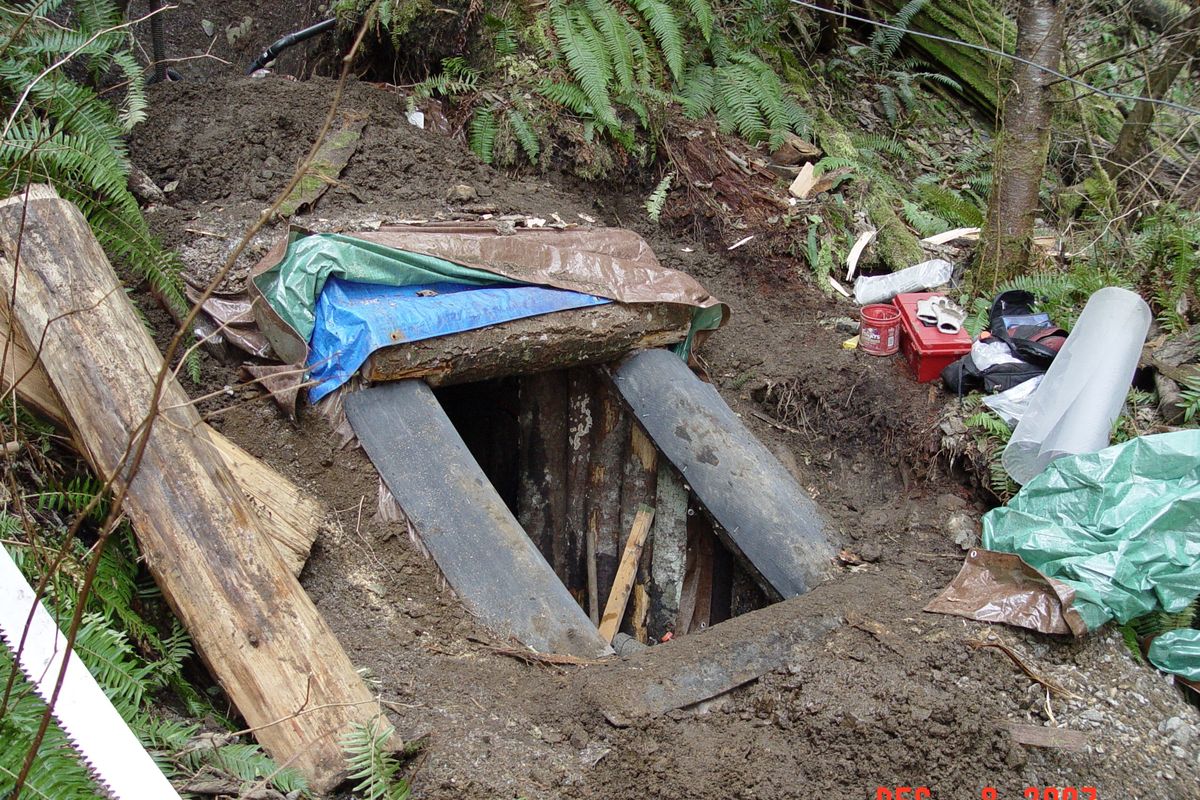 This photo provided by the King County Sheriff’s Department April 27 shows a bunker in the Cascade foothills east of Seattle where Peter Keller was found. (Associated Press)