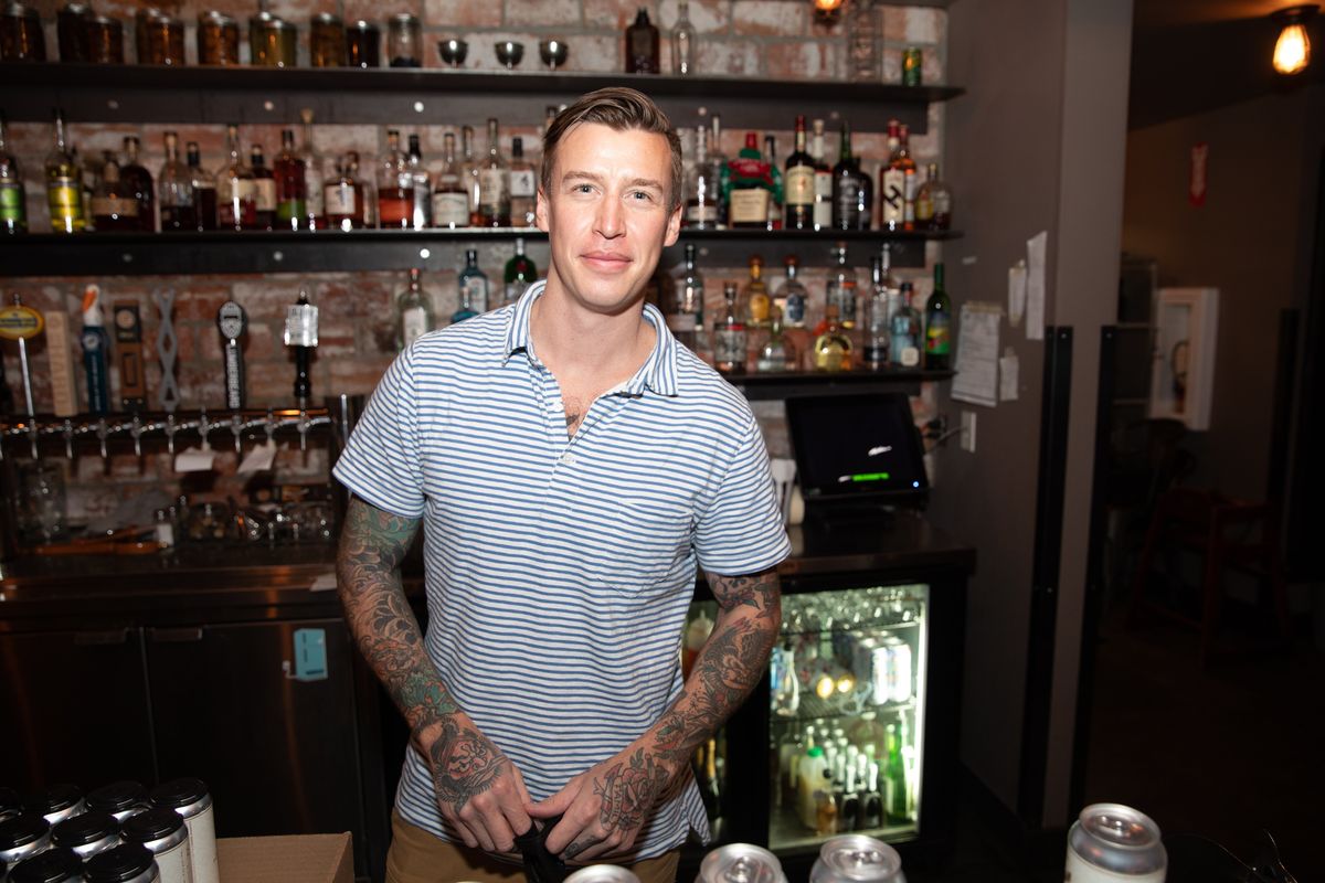 Ben Poffenroth owns and runs Durkin’s Liquor Bar downtown and Casper Fry in the South Perry District. Poffenroth is pictured here at Casper Fry on Jan. 26.  (Courtesy of Ari Nordhagen)